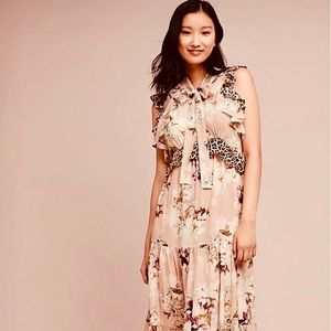 ✨HP✨ Anthropologie Sedona Sunrise Silk Maxi Dress